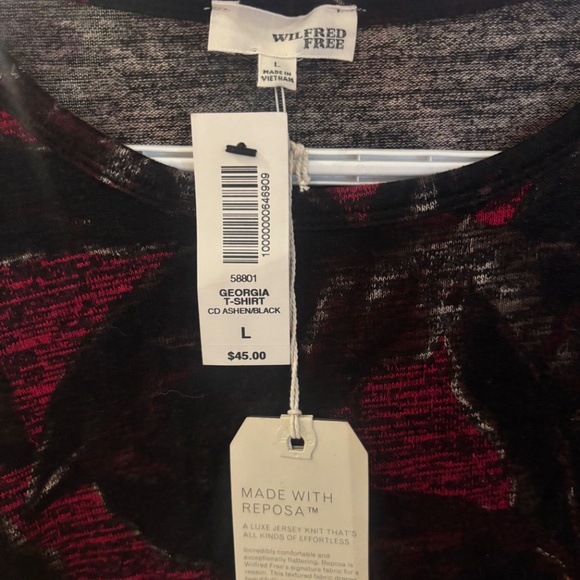 ARITZIA Georgia long sleeve crop top, Wilfred Free - Picture 2 of 5